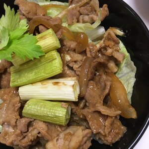 がっつり！豚肉丼（生姜焼き）